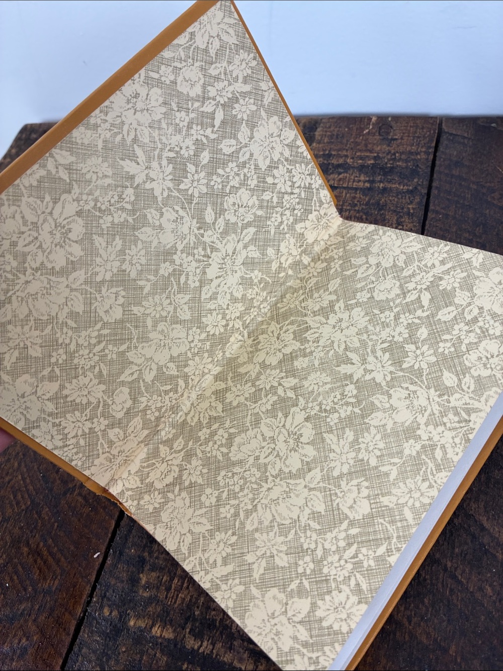 Ornate GoldAccent Mustard Hardcover Journal 1977 Inscription 70s Hardback Yellow - Picture 5 of 8